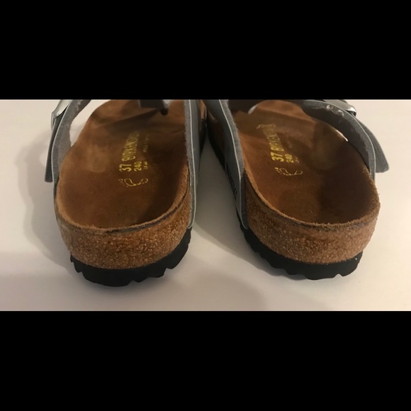 Birkenstock Gizeh Birko-Flor Silver Sandal 37 R - Picture 5 of 5
